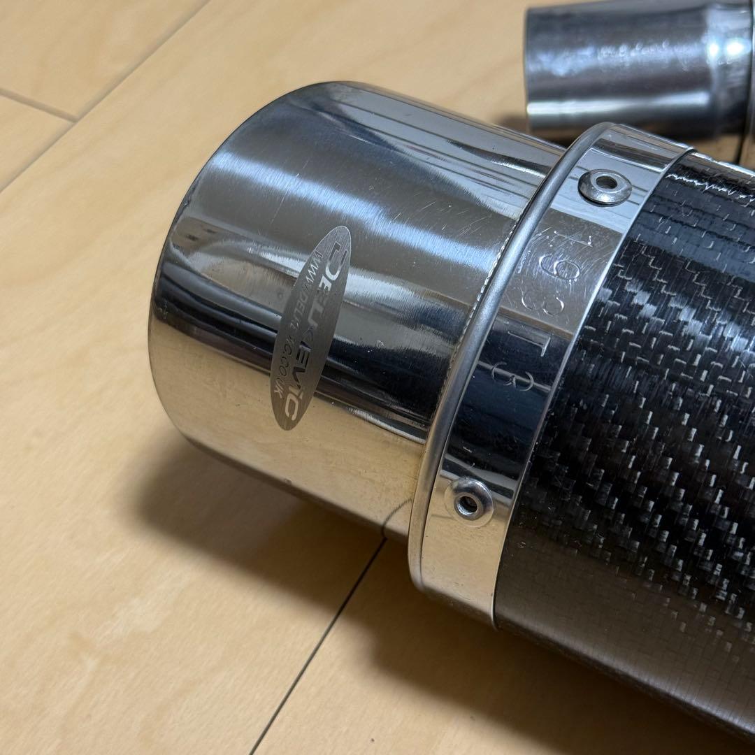 WR'S EX+デルケビック カーボンマフラー サイレンサー ZR250B