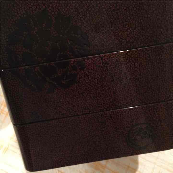 ☆貴重☆津軽ななこ塗り三段重箱