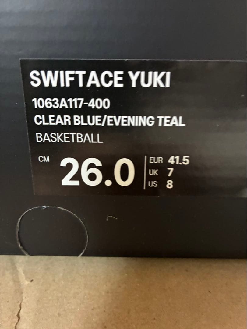 値下げ中ASICS SWIFTACE YUKI 26.0cm バスケットシューズ