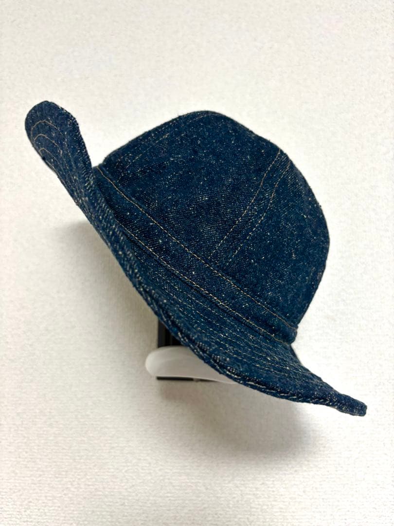岡山産60cmUS ARMY M-37 DenimHATネップ天然藍デニムハット