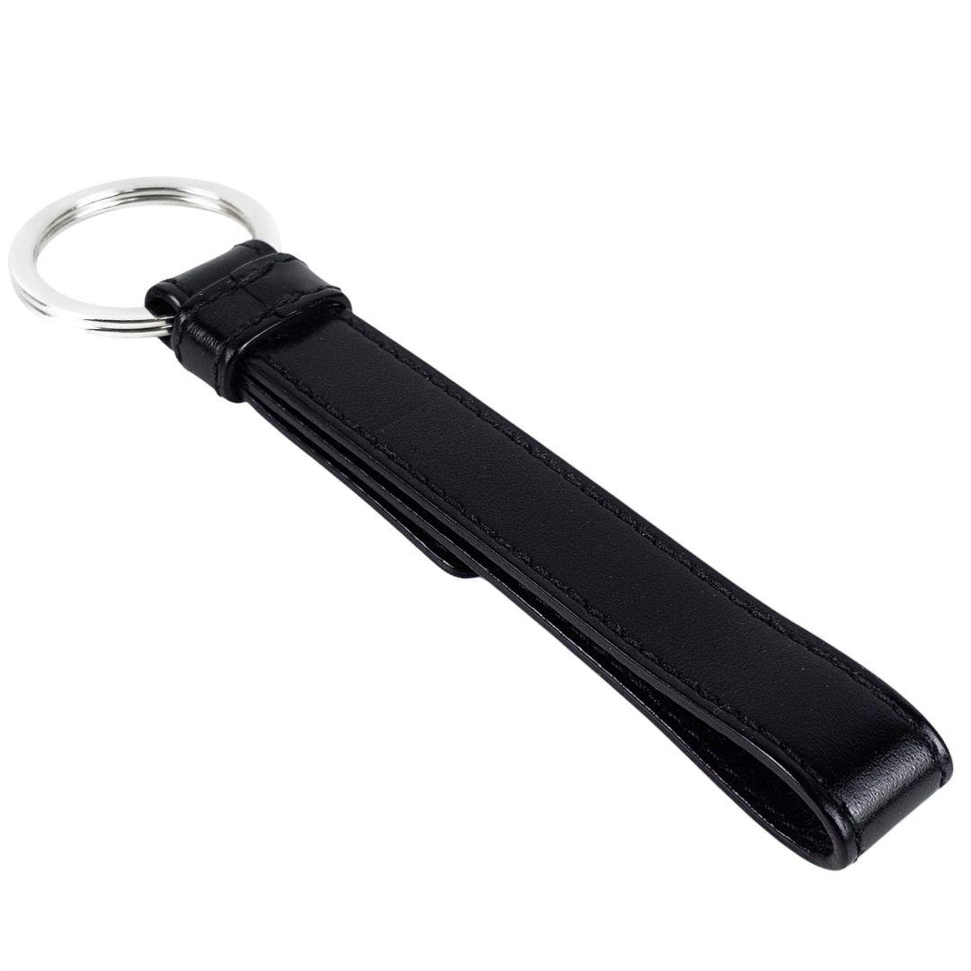 美品 プラダ PRADA キーリング バッグチャーム キーホルダー ブラック