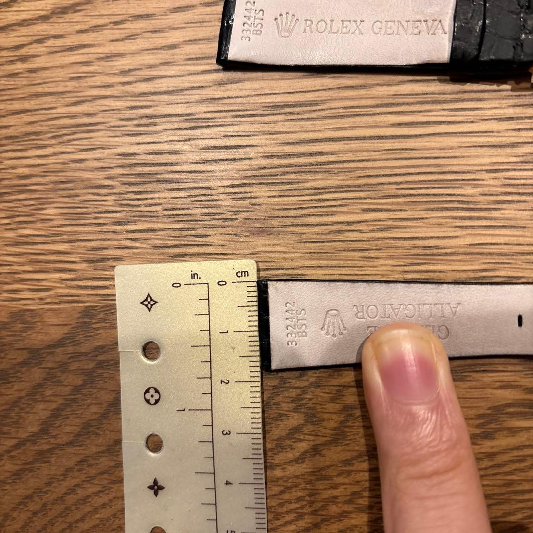 ROLEX ブラックレザーベルト 純正