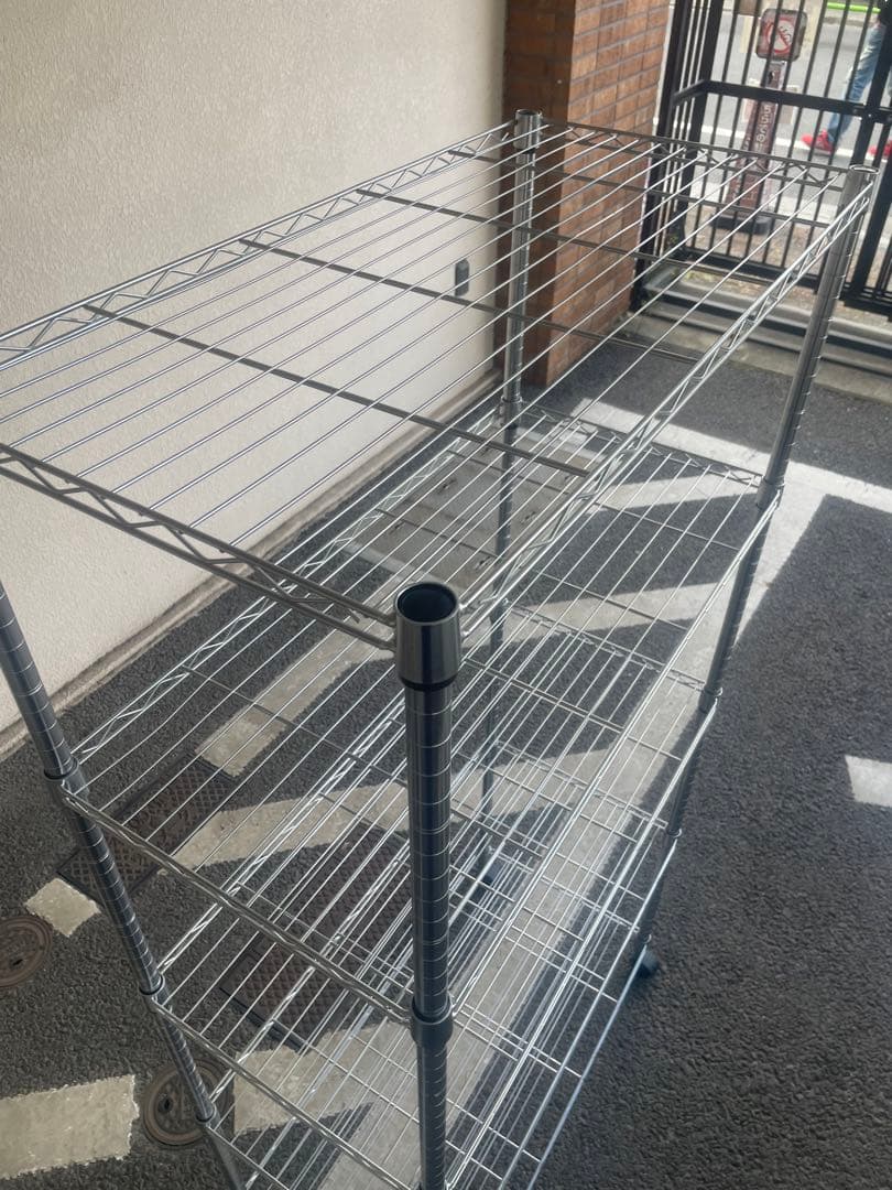 メタルラック　５段　ステンレスラック　幅900mm 奥450mm 高1800mm