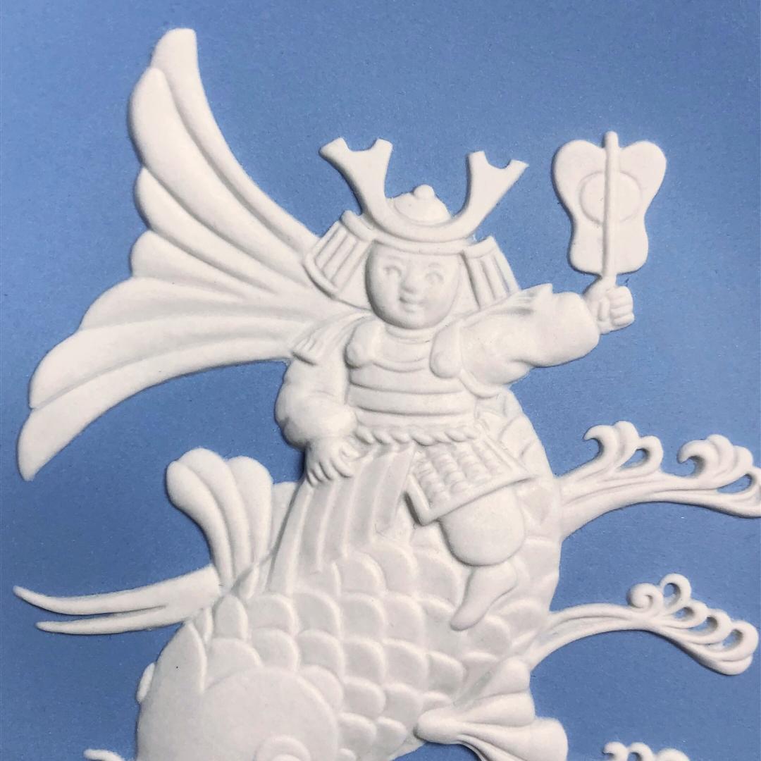 【美品・廃盤品】ウェッジウッド／ジャスパー 端午の節句 フェスティバルトレイ