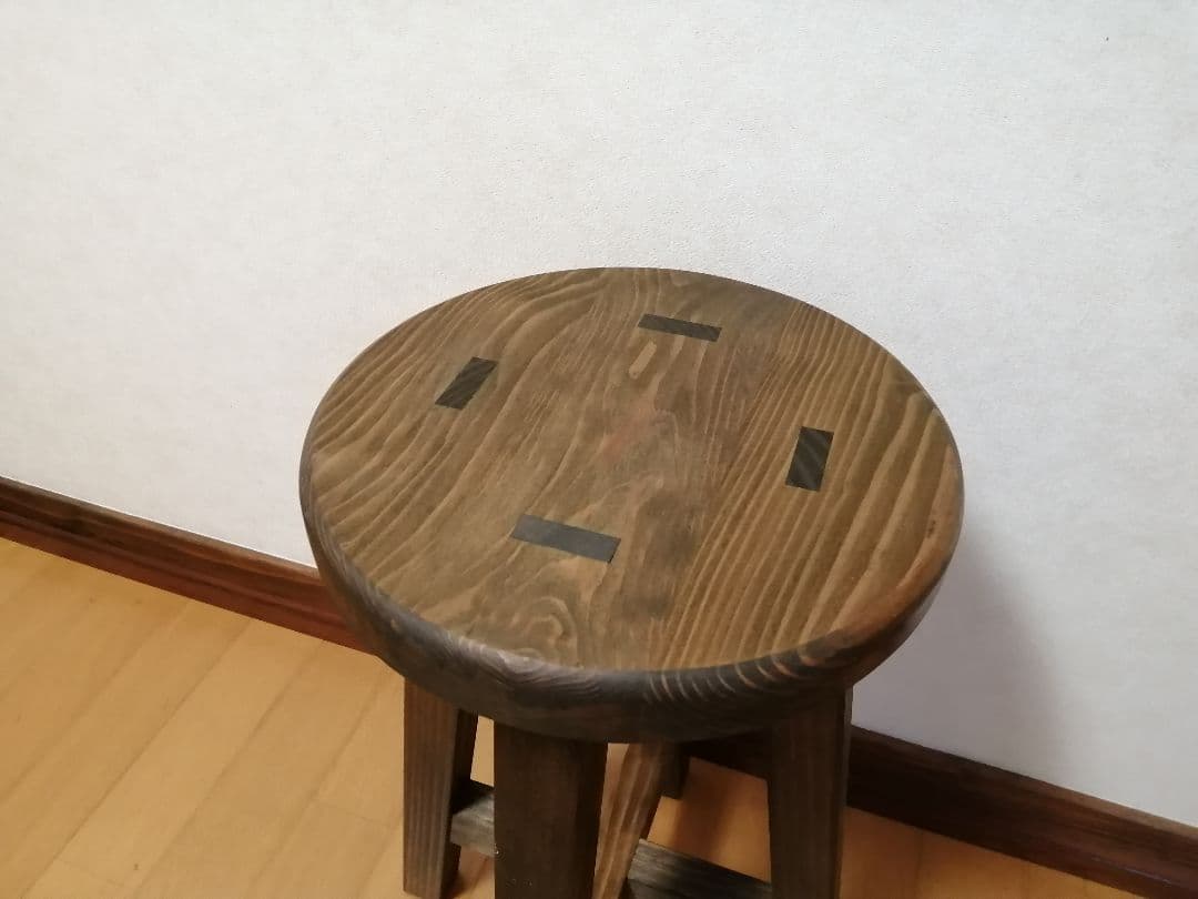 専用出品　木製スツール　座面幅30cm×高さ43cm　丸椅子　stool