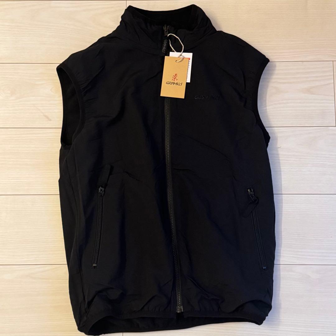 【タグ付き新品】Gramicci リバーシブルフリースベスト XS ブラック