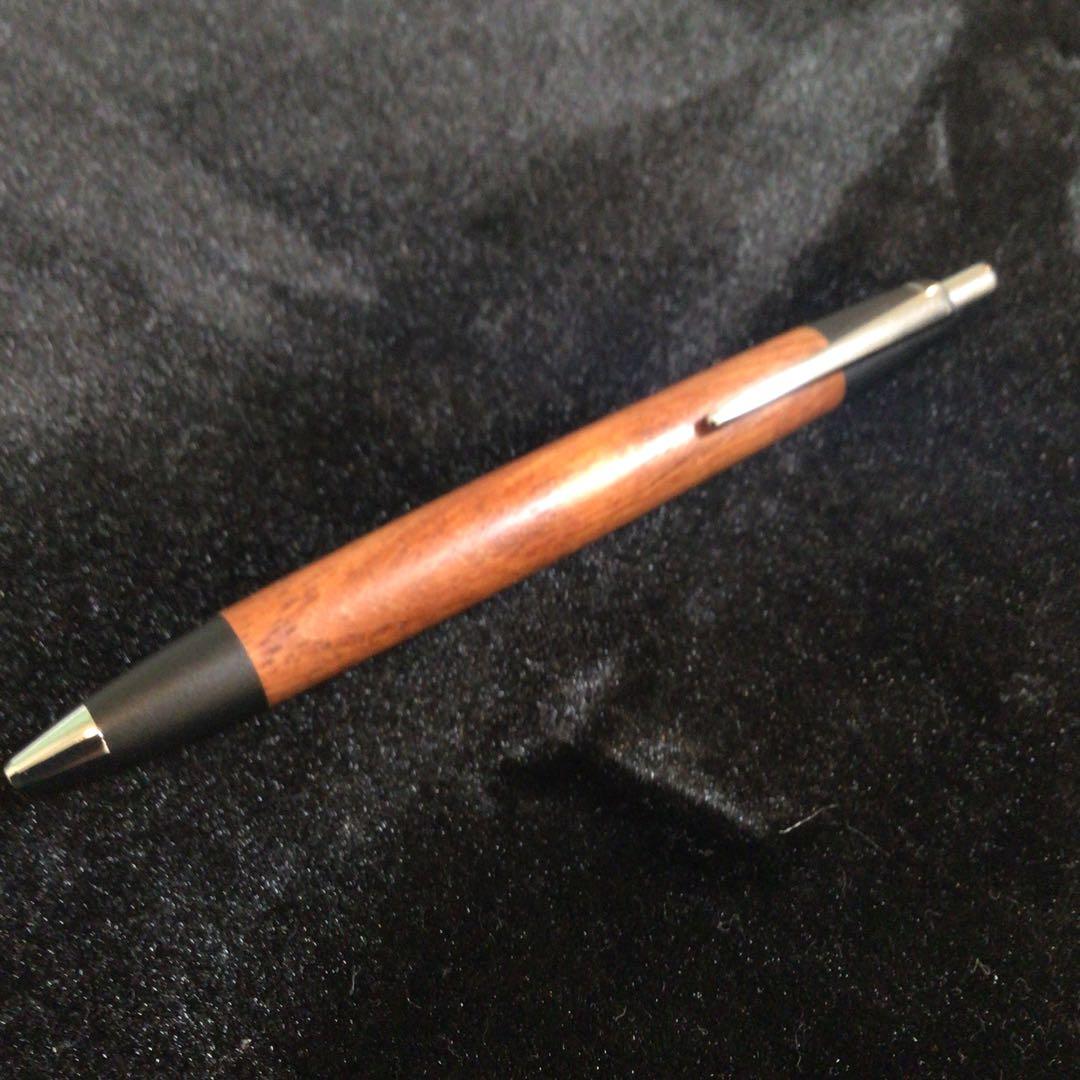 野原工芸　花梨　シルバー　ボールペン　スタンダード