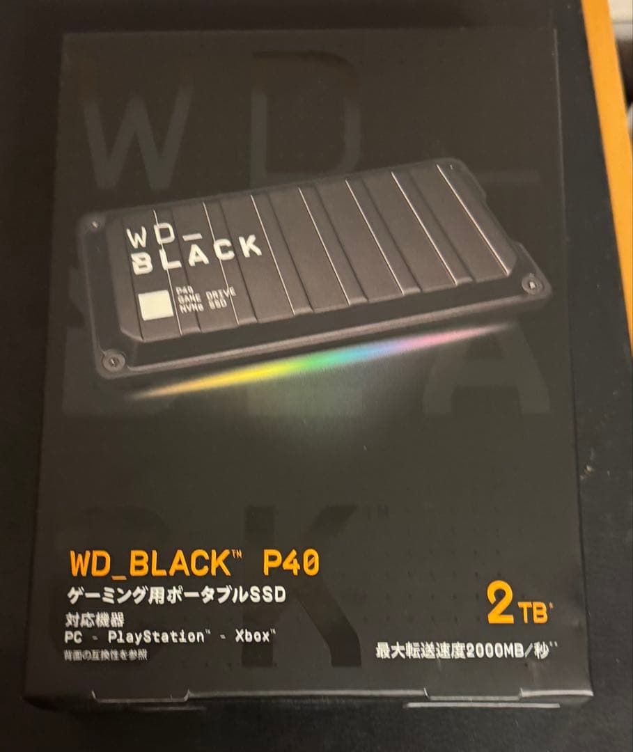 【新品未開封】ゲーミングポータブルSSD　2TB　ウエスタン・デジタル