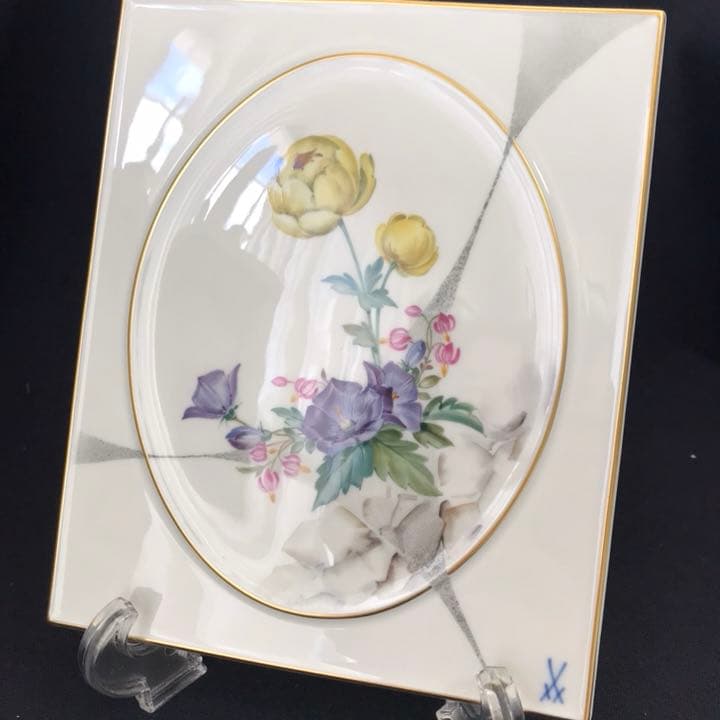 マイセン 自然主義  プラーク 陶板画
