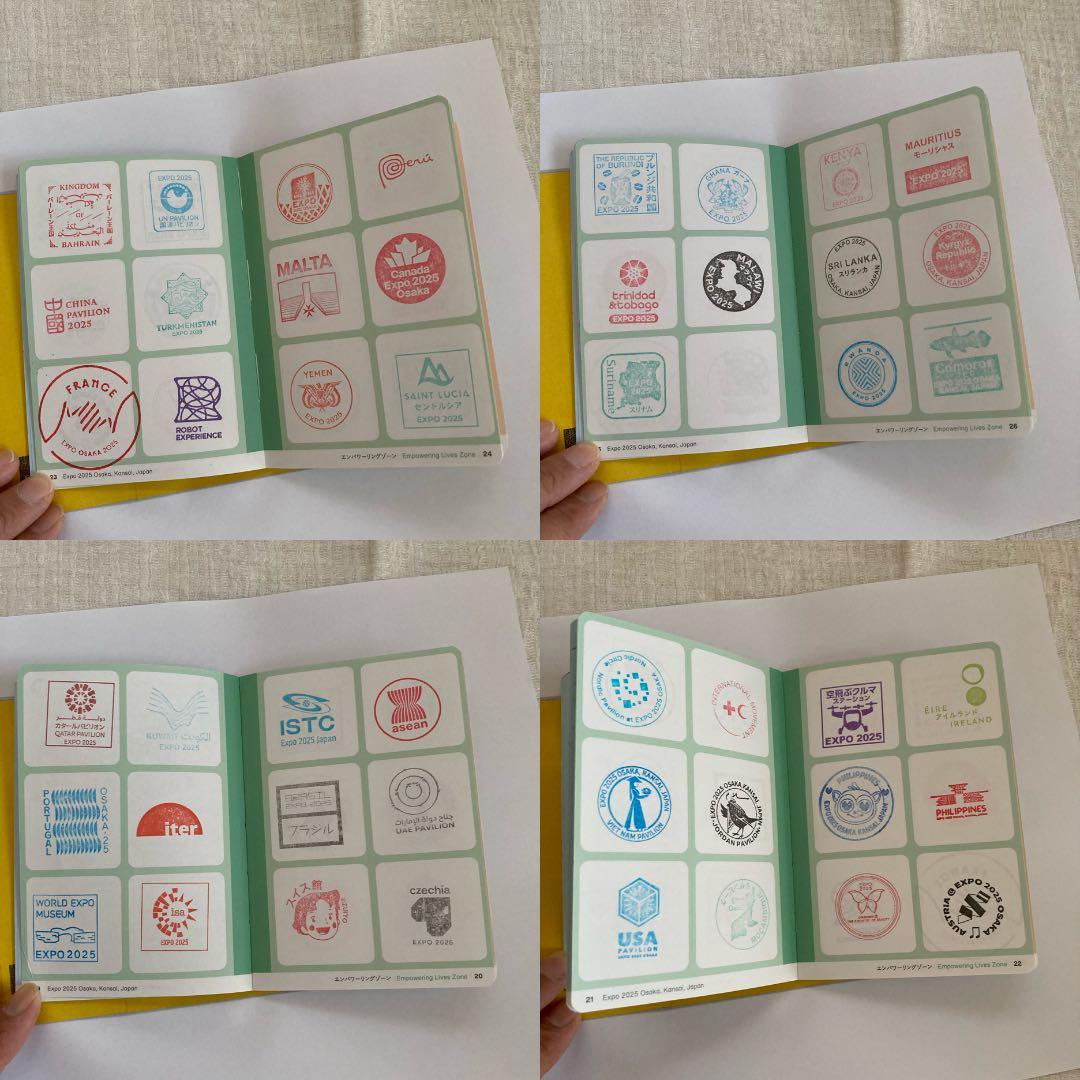 【300個以上押印済】万博 スタンプパスポート・会場内コンプリート