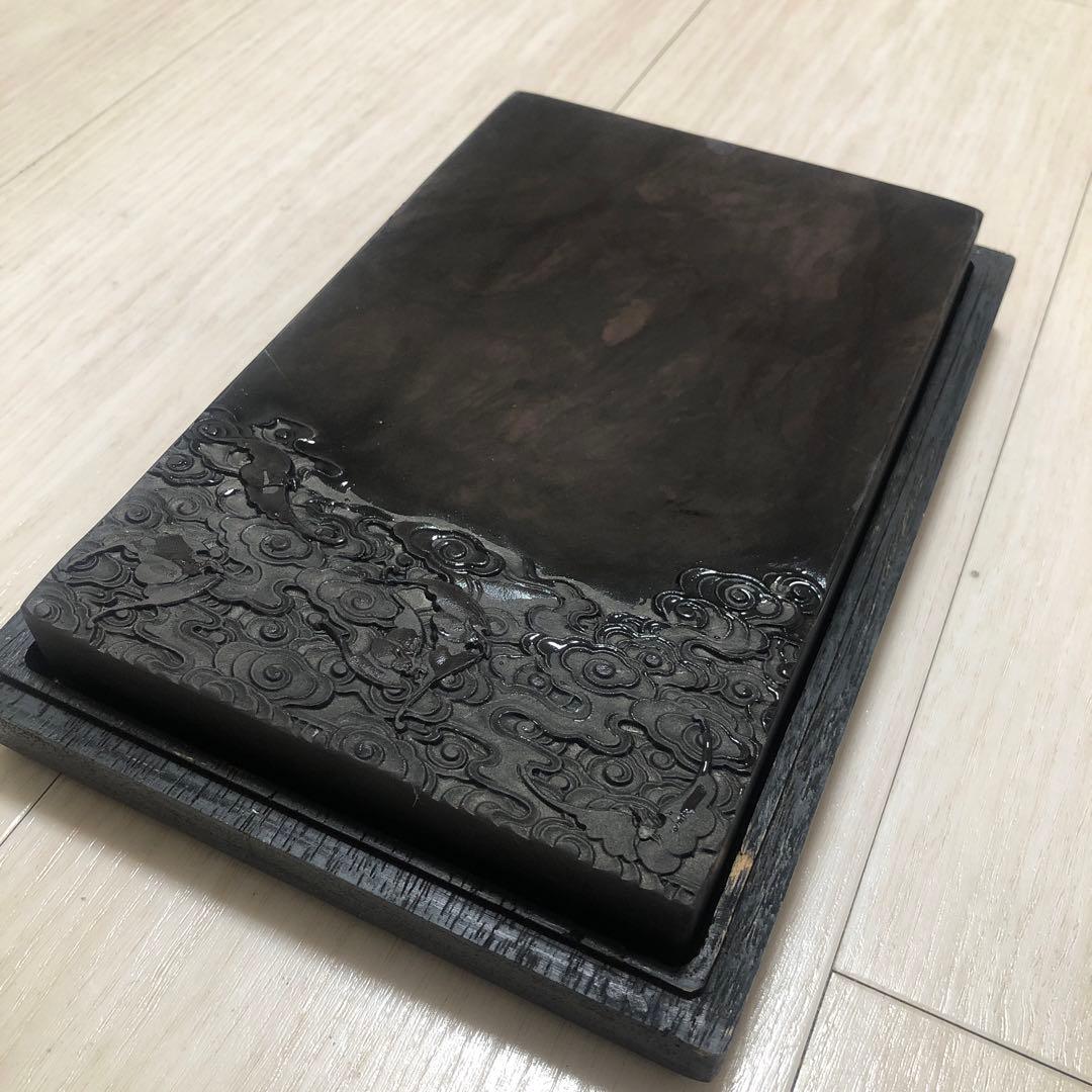 硯　すずり 端溪硯 鴻福天齊硯 文房四寶 書道用品 端渓硯 書道具