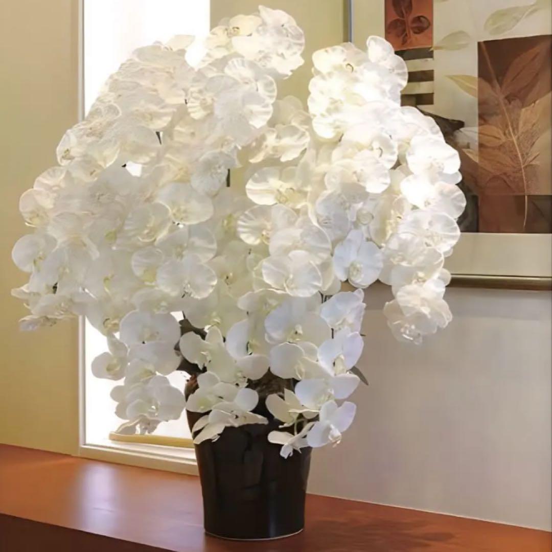 光触媒　人工観葉植物　プレミアム胡蝶蘭１０本立W 高さ90cm