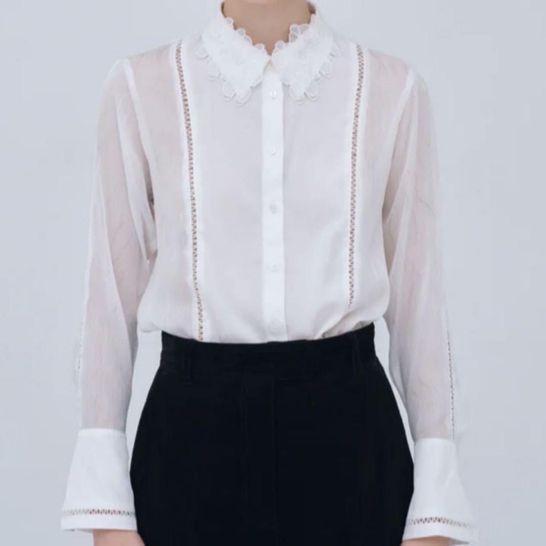 トップス laubeblanc Orchid Embroidered Collar