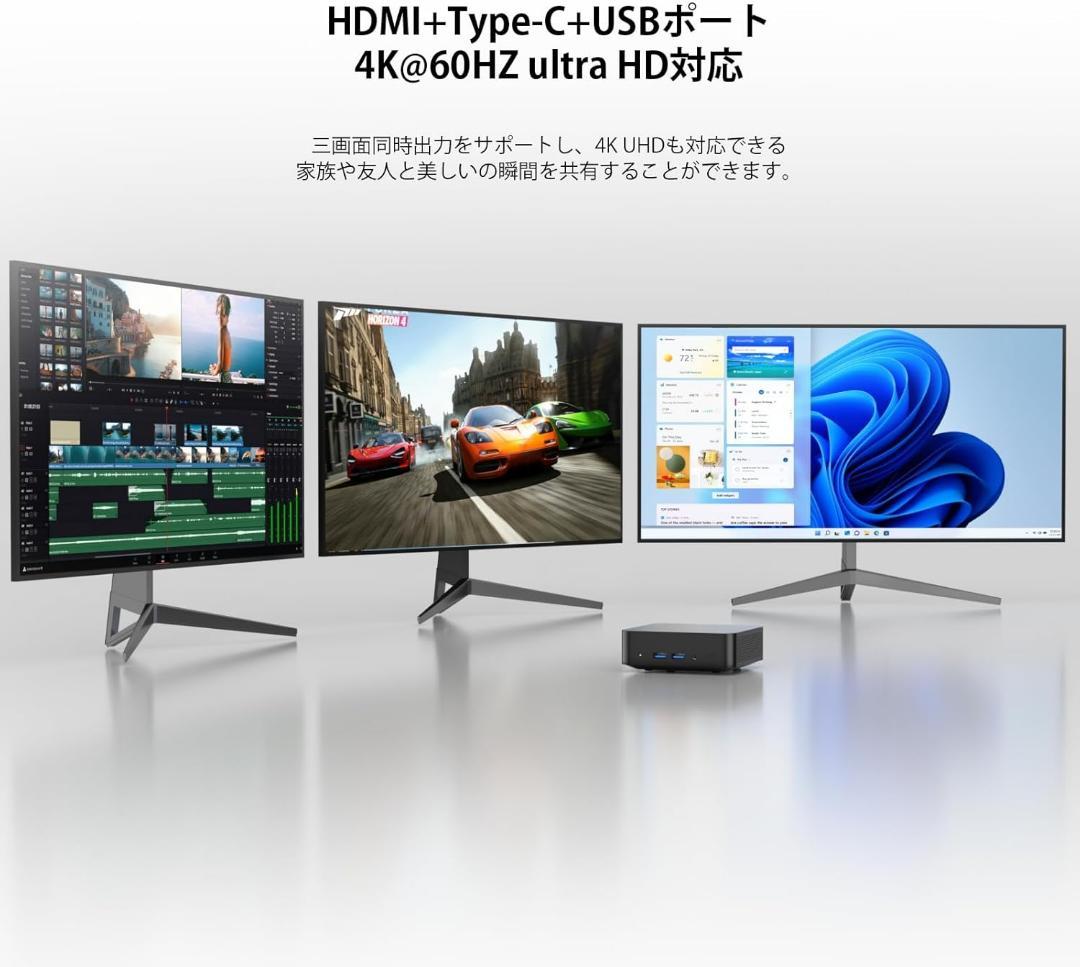 ミニPC 第12世代インテルAlder Lake N100 T9 Windows