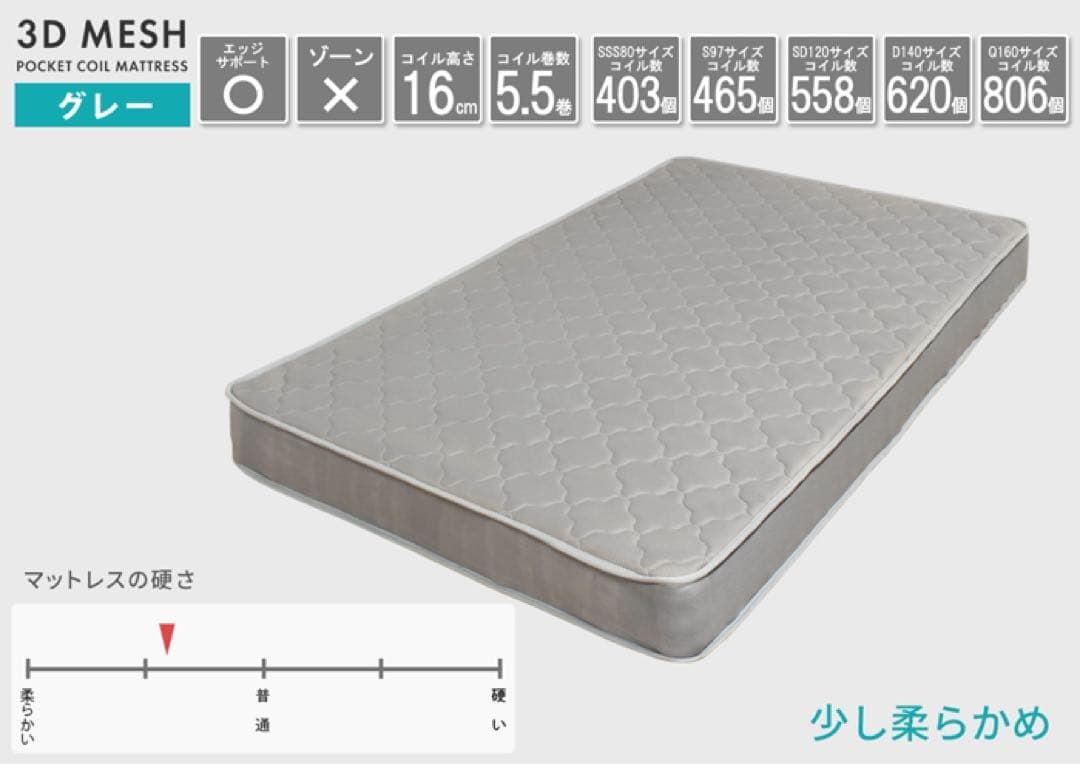 【送料無料】ベッドフレーム マットレス付き 大収納 シングル コイル 引き出し