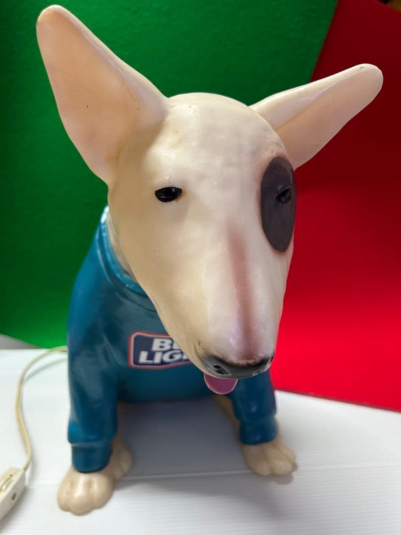★ROXY★BUD LIGHT ブルテリア　バド犬　店頭用　ランプ　ソフビ