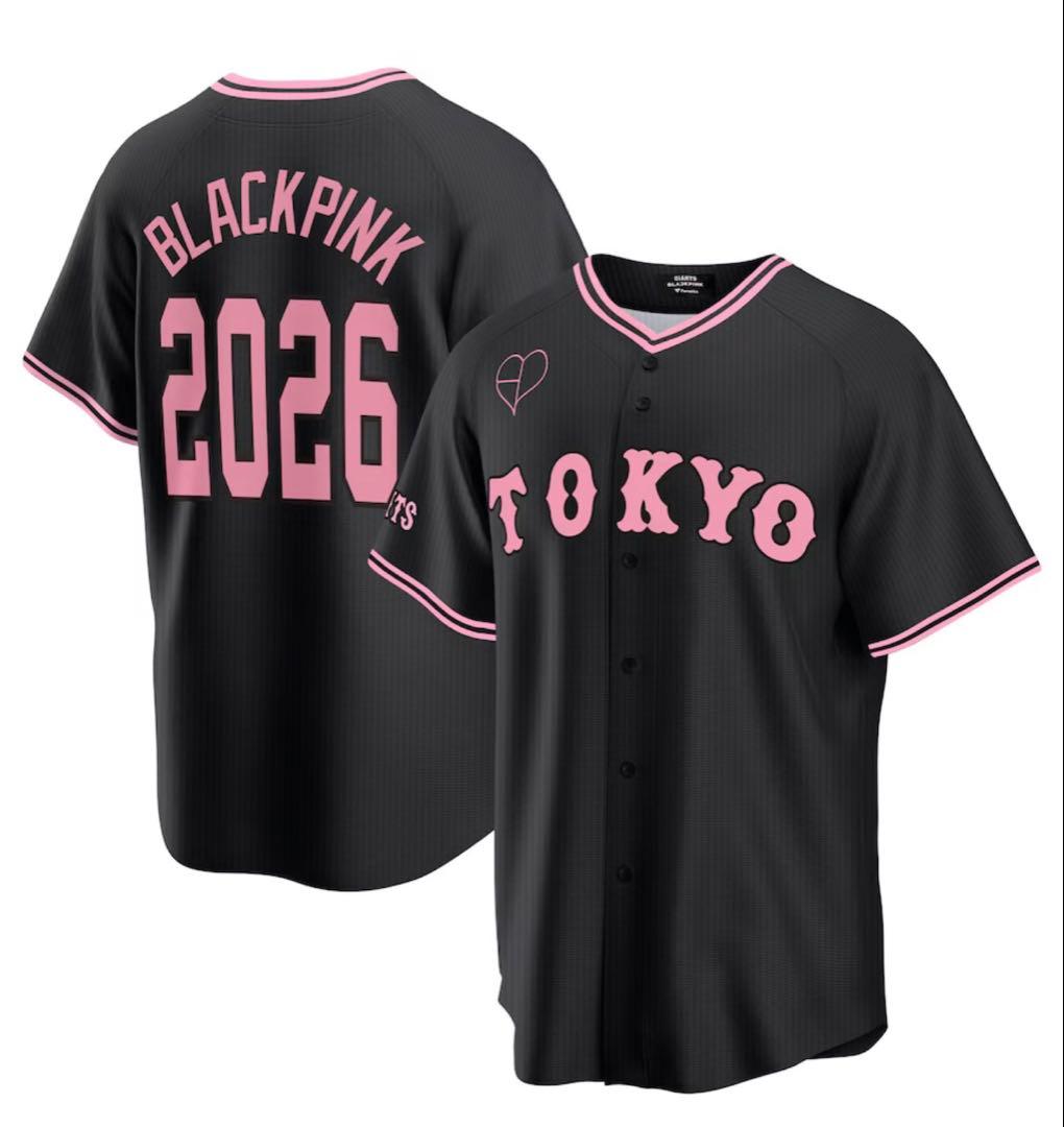 読売ジャイアンツ×BLACKPINK ブラック ユニホーム L
