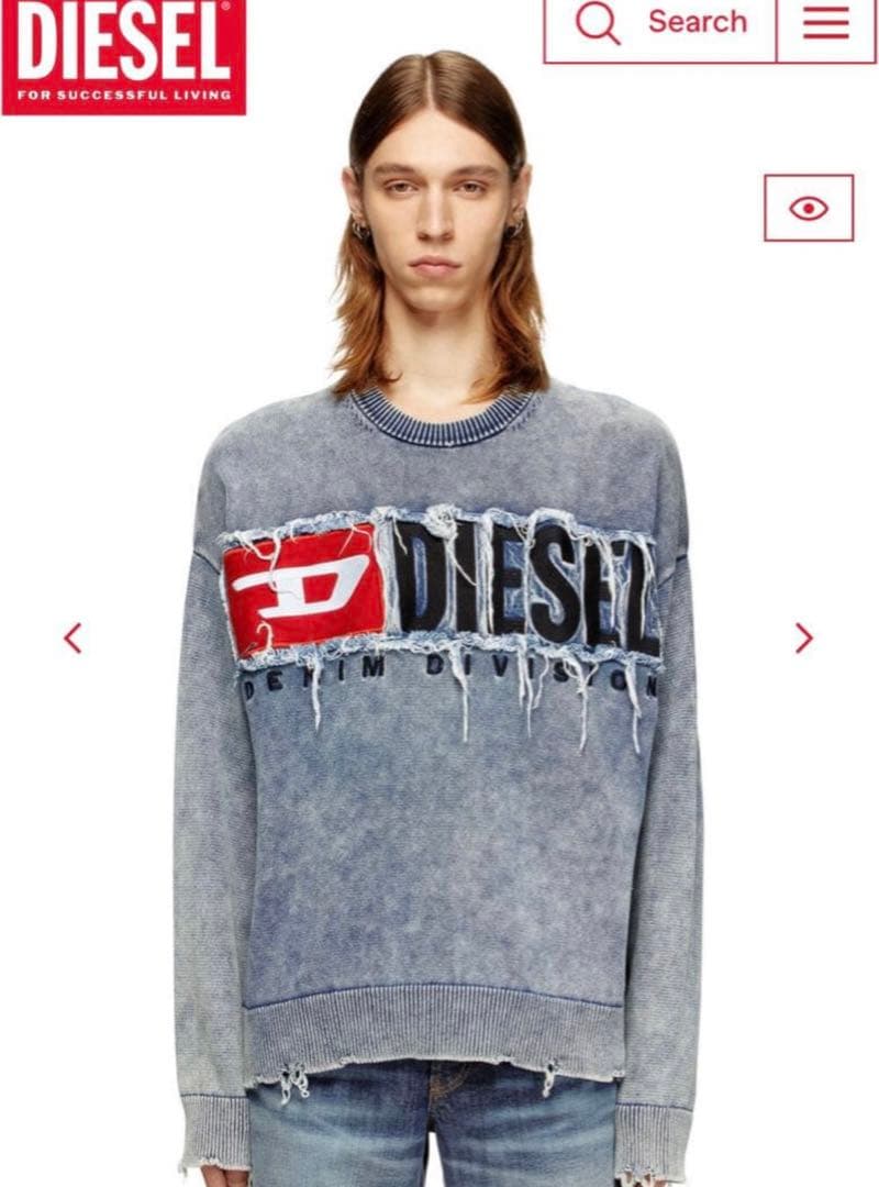 DIESEL ディーゼル ダメージ加工ニット