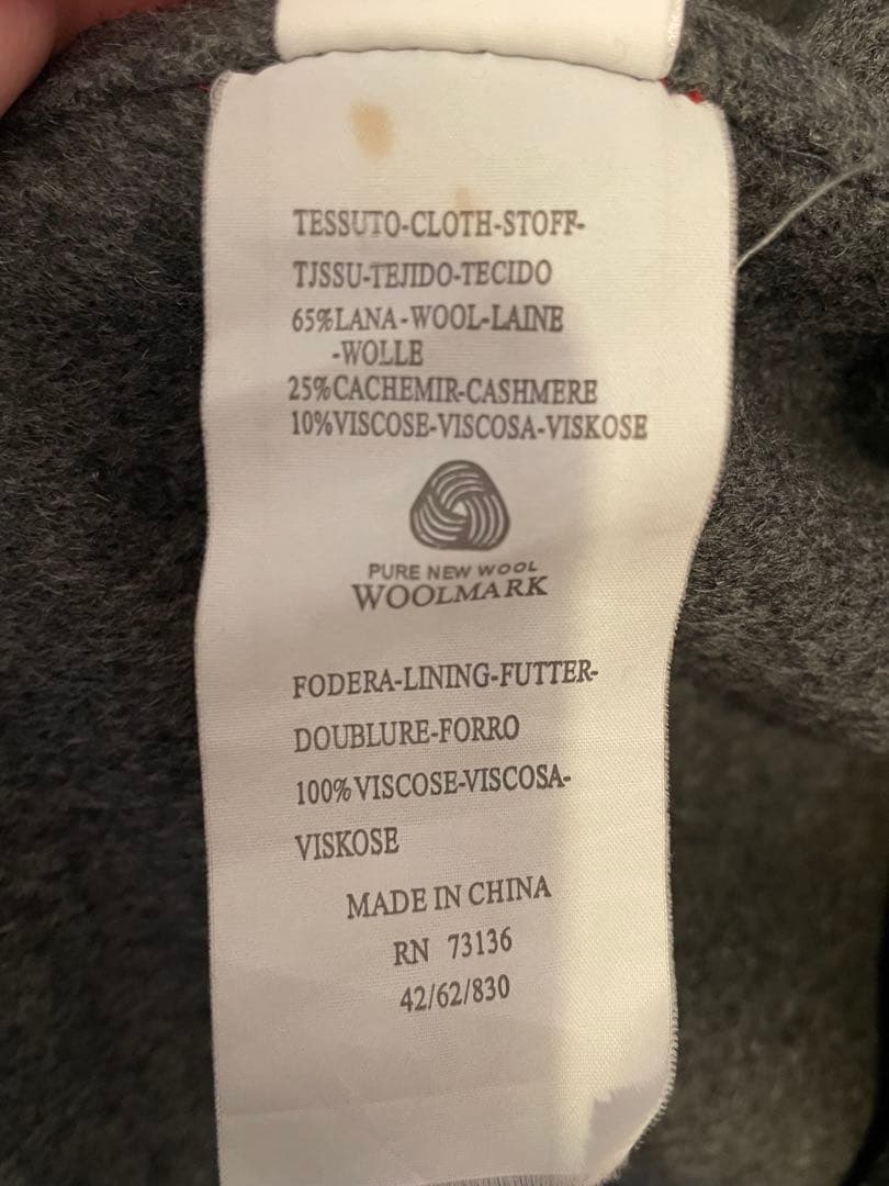 Vivienne Westwood 変形　ポンチョ　カシミヤ混　フードファー