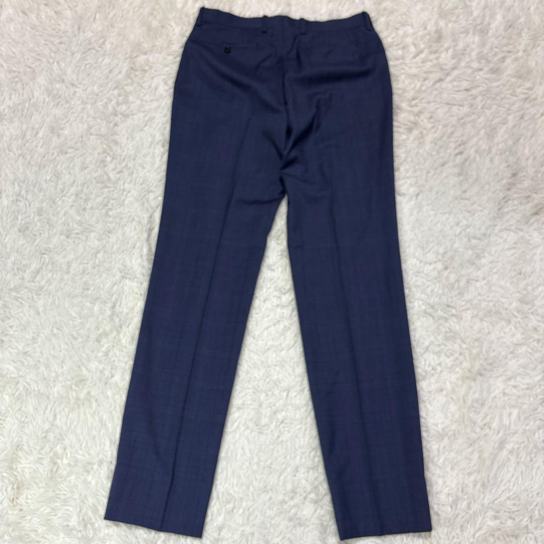 極美品 オリヒカ REDA メンズスーツ セットアップ 背抜き ウール ネイビー