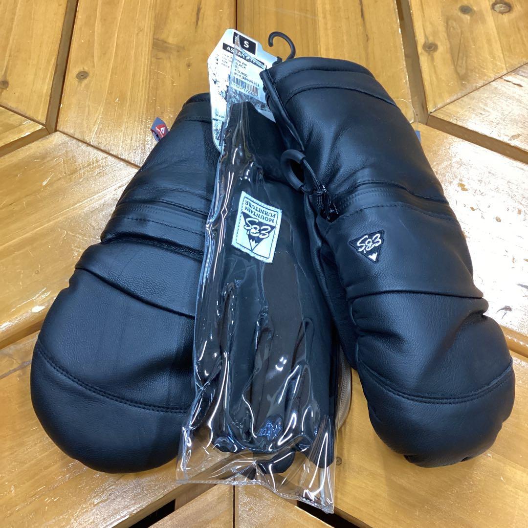 グローブ　スノーボード　スキー　新品　レザー　インナー付き　ジッパー　本革　S