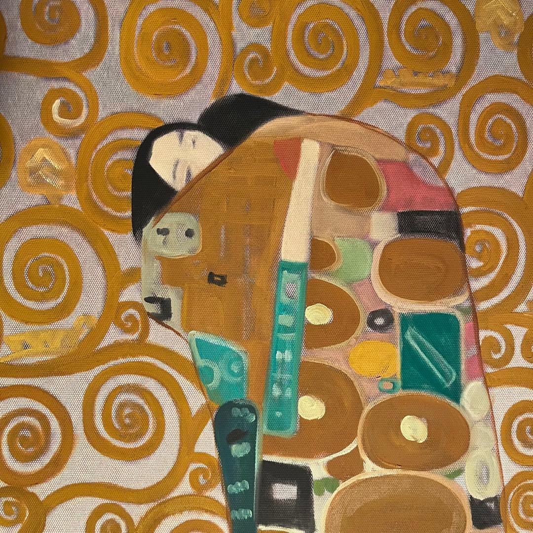 ★B級品★手書き油絵 クリムト 生命の木 特大 インテリア 絵画