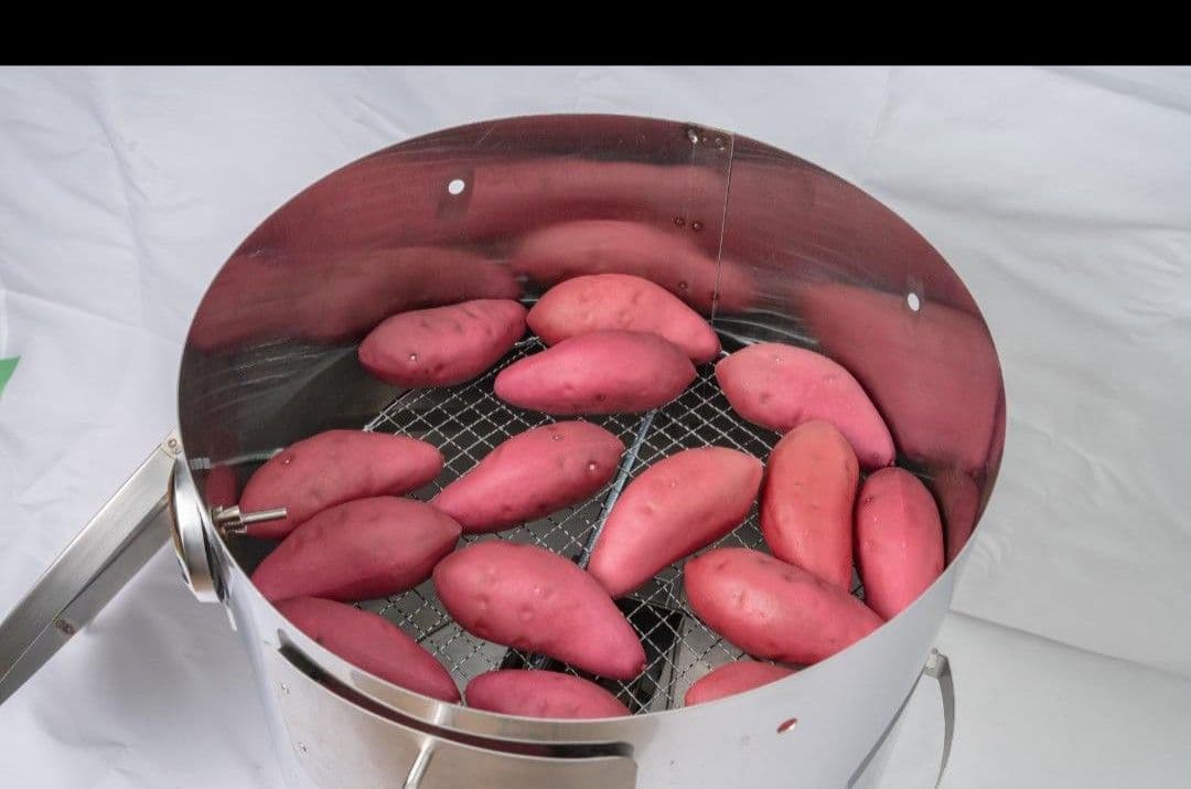 値下げ「炭火」焼いも 丸釜 網付き 軽トラ さつまいも 農家 マルシェ 祭MG5