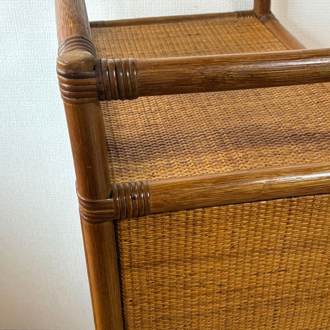 藤ラタン　チェスト　6段引き出し　カゴ収納家具　箪笥　整理棚