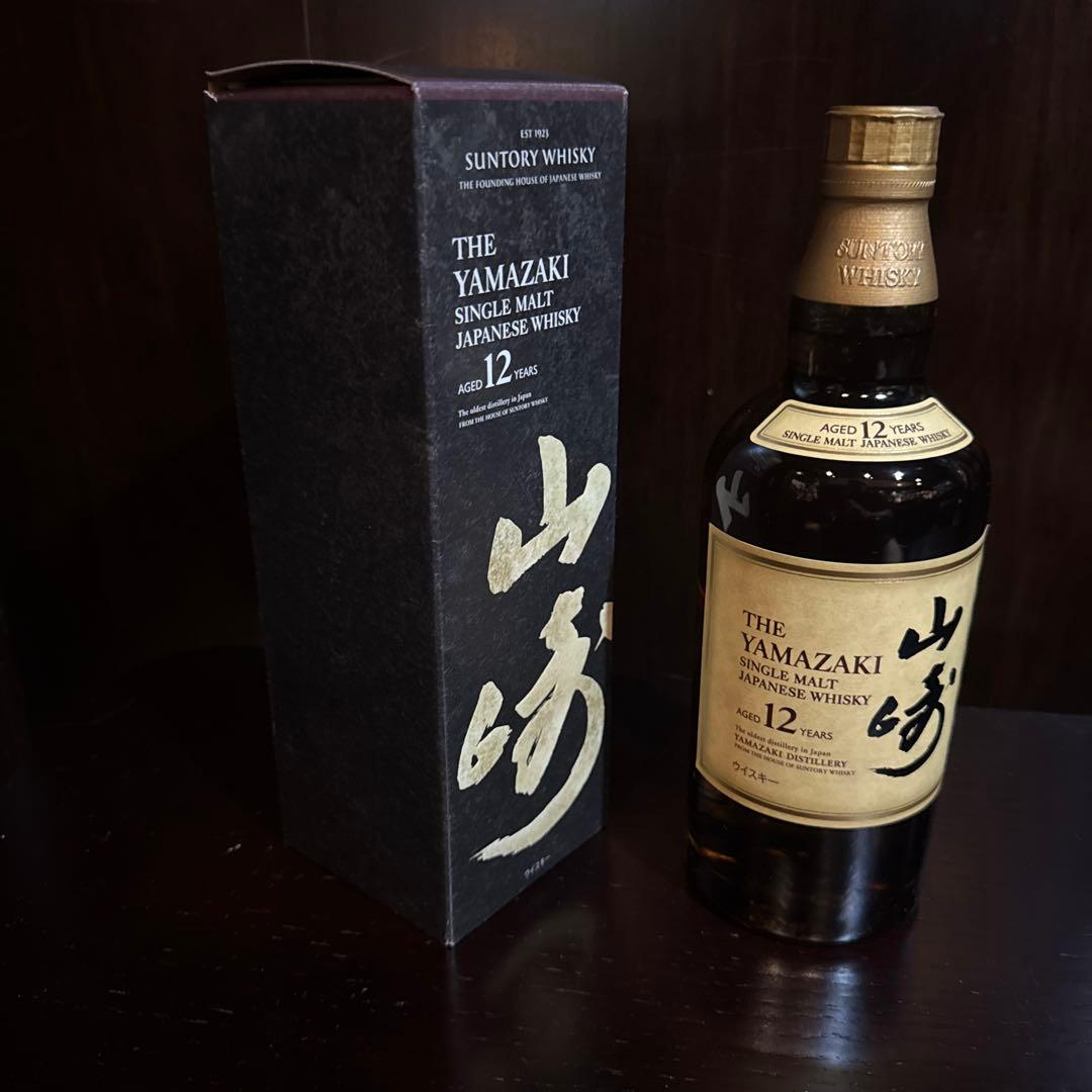サントリーウィスキー山崎12年1本入り箱付き