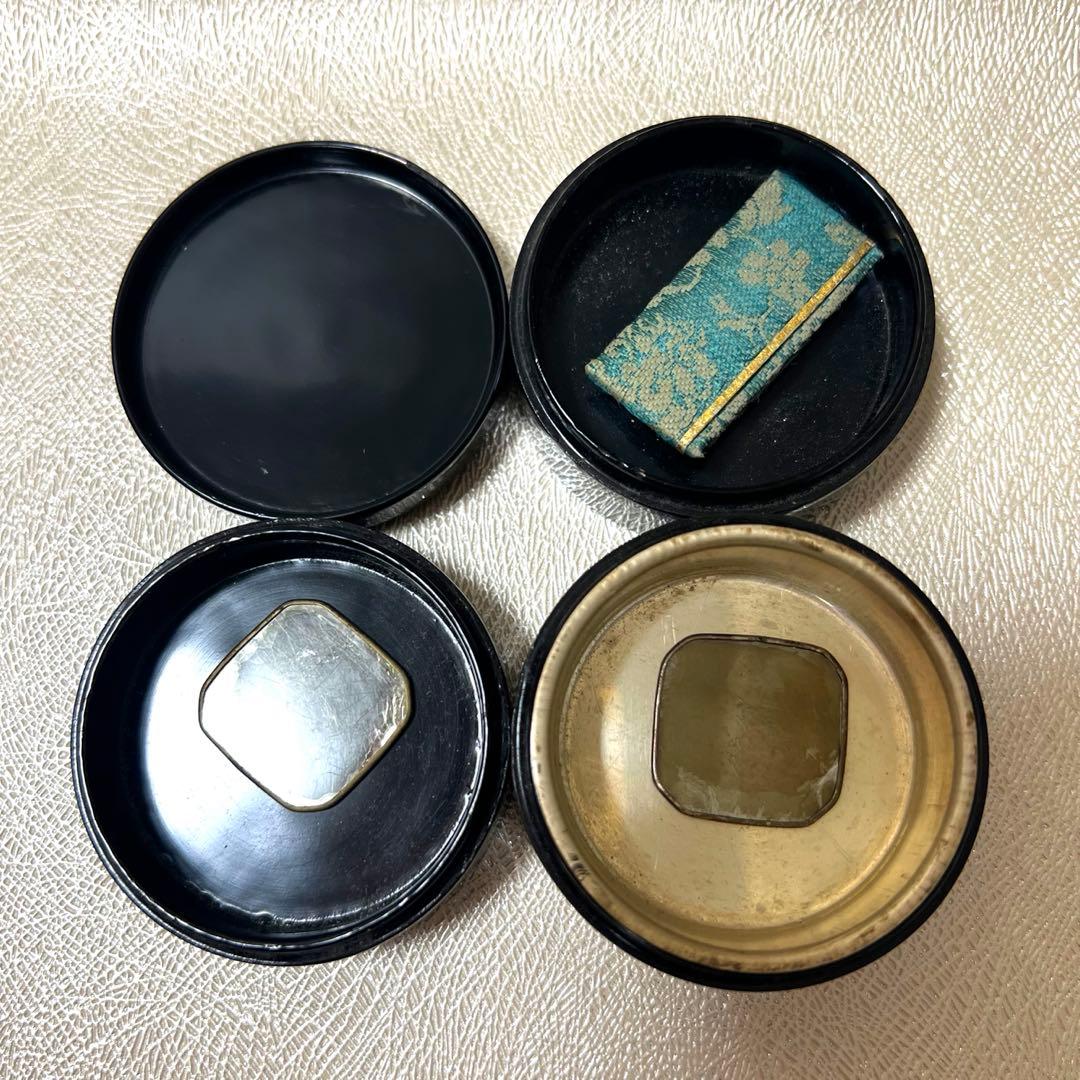 茶道具　重香合（じゅうこうごう）木製漆塗り　裏千家