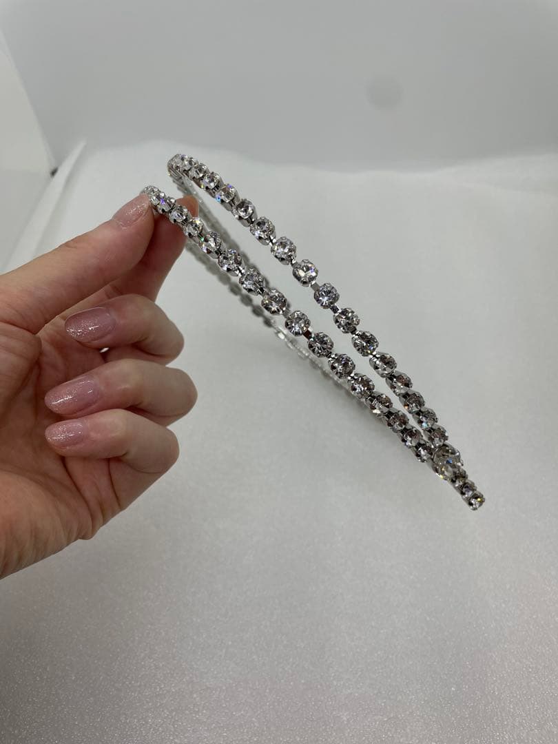 ラブティアラ　クリスタルカチューチャ　ピアスセット　ブライダルアクセサリー