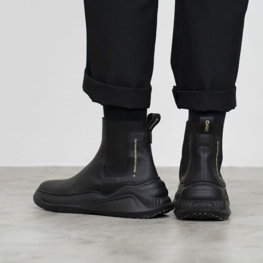 コ*ン様 超美品‼️OAMC FREE SOLO CHELSEA BOOT 黒