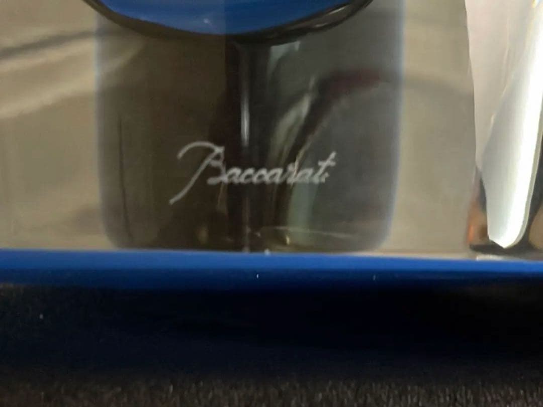 Baccarat バカラ クリスタル花瓶 透明・青