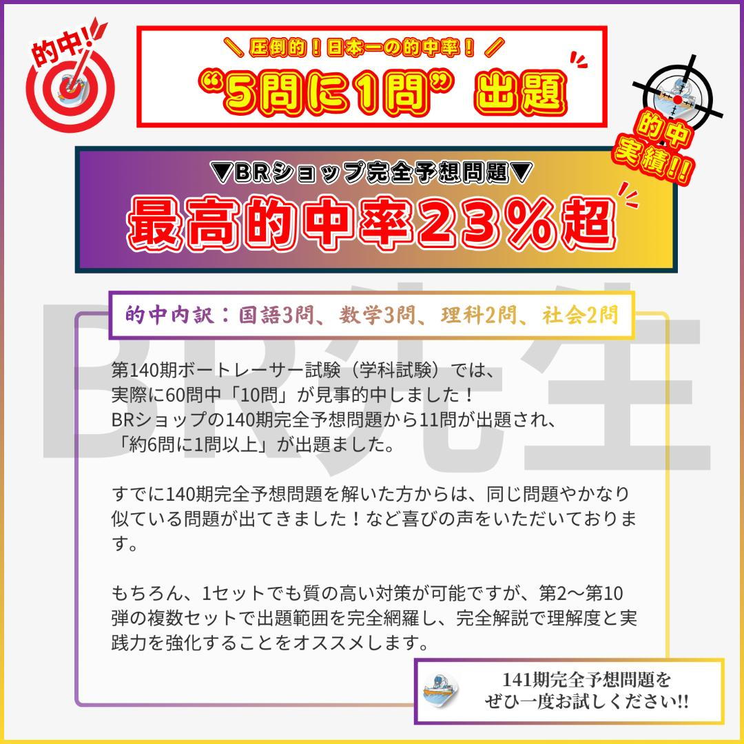 141期ボートレーサー試験完全予想問題第1-2弾［解答・解説付］