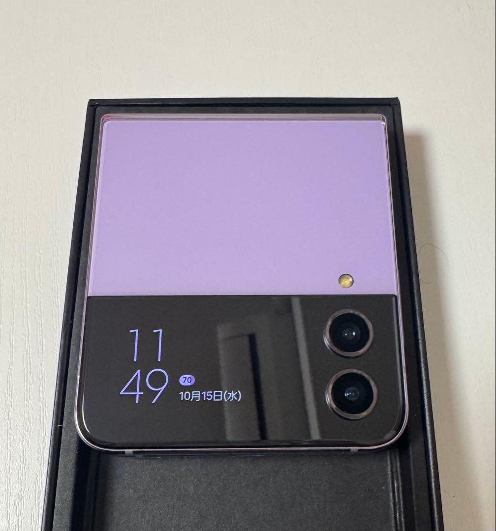 Galaxy Z Flip4 パープル 本体 128GB 美品 楽天モバイル