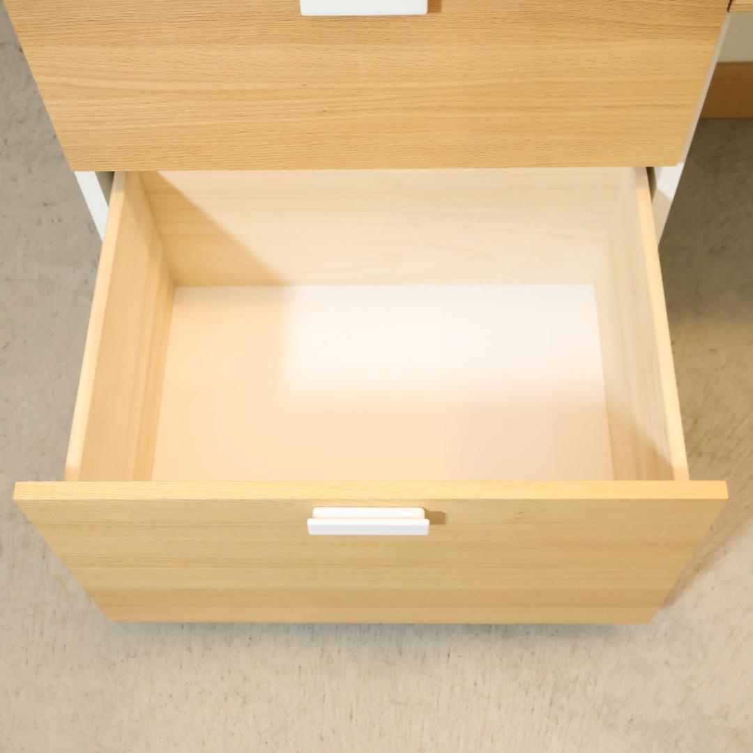 モモナチュラル HOLM ホルム オーク材 食器棚 レンジボード キッチン収納