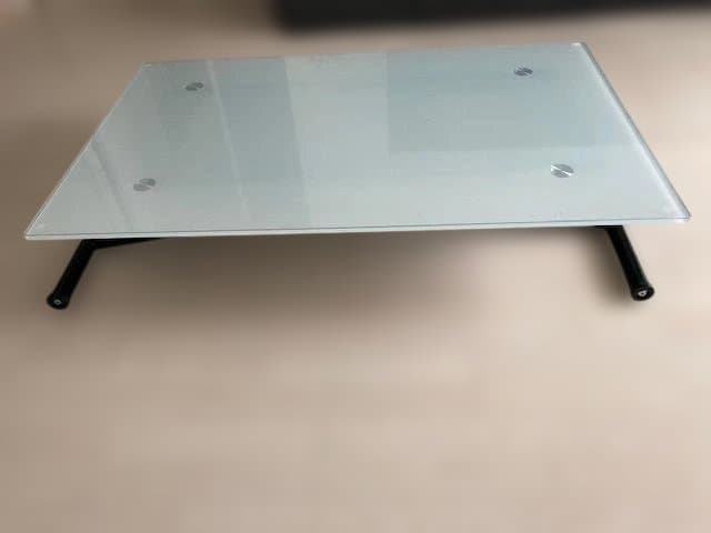【ニトリ】センターテーブル（昇降式 :ガラス天板ホワイト:120cm）