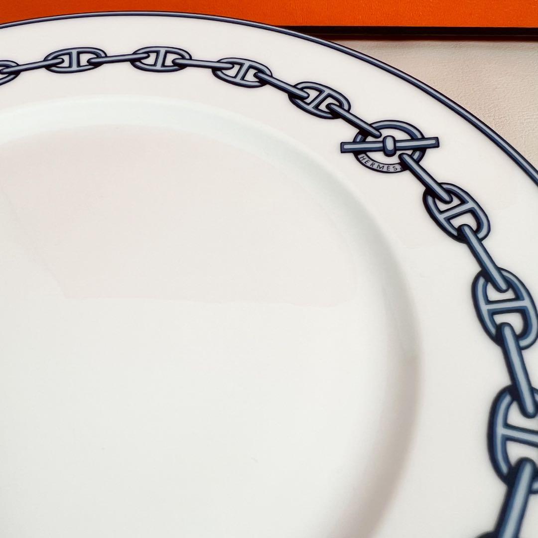 HERMÈS エルメス シェーヌダンクル ブルー 約22cm 箱付き 廃盤 希少
