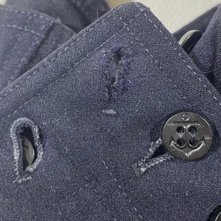3-40s vintage US NAVY ウールセーラーパンツ ダークネイビー