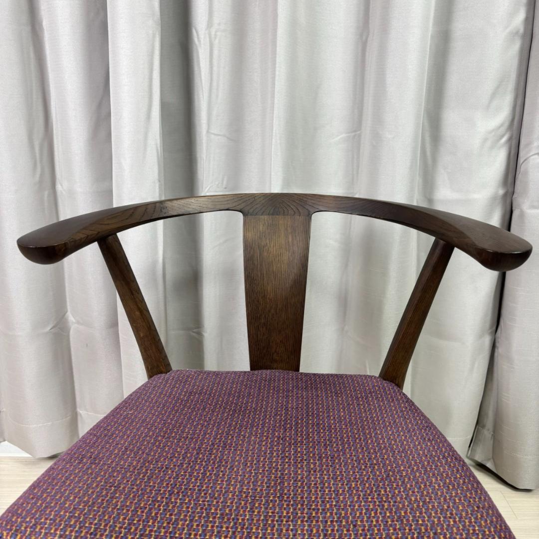 【極美品】 カリモク ダイニングチェア チョイ肘 CW4600 ①