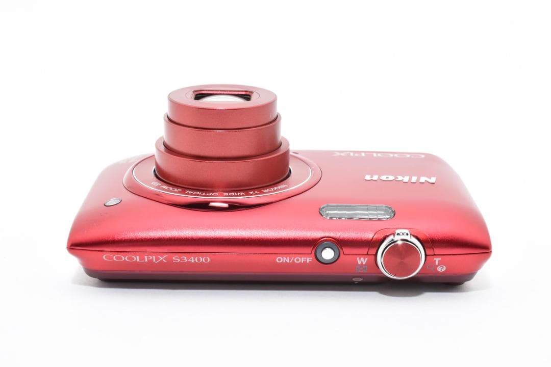 NIKON Coolpix S3400コンパクトデジタルカメラ　レッド#031
