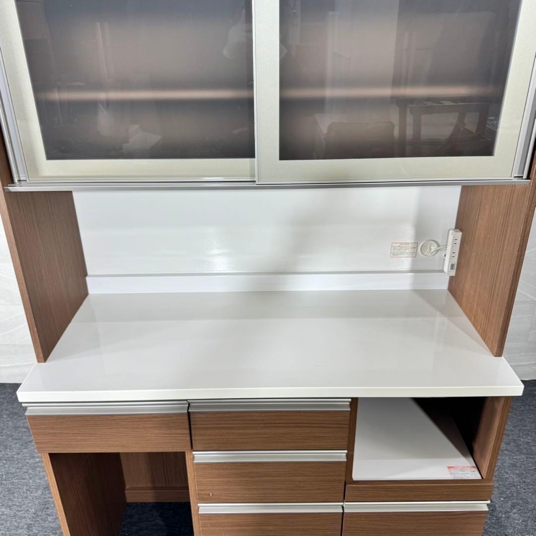 ニトリ 食器棚 リガーレ 120cm キッチンボード シンプル 家具d5341