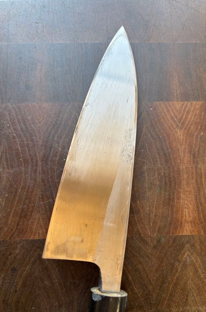 正本総本店　霞　玉白鋼　出刃　180mm 6寸　包丁　和包丁　本職　釣り