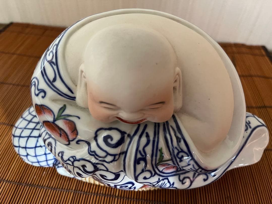 景徳鎮　布袋様置物
