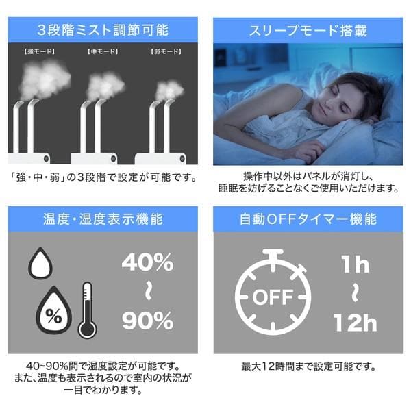 【送料無料】大容量スリム加湿器 上部給水タイプ 業務用サイズ