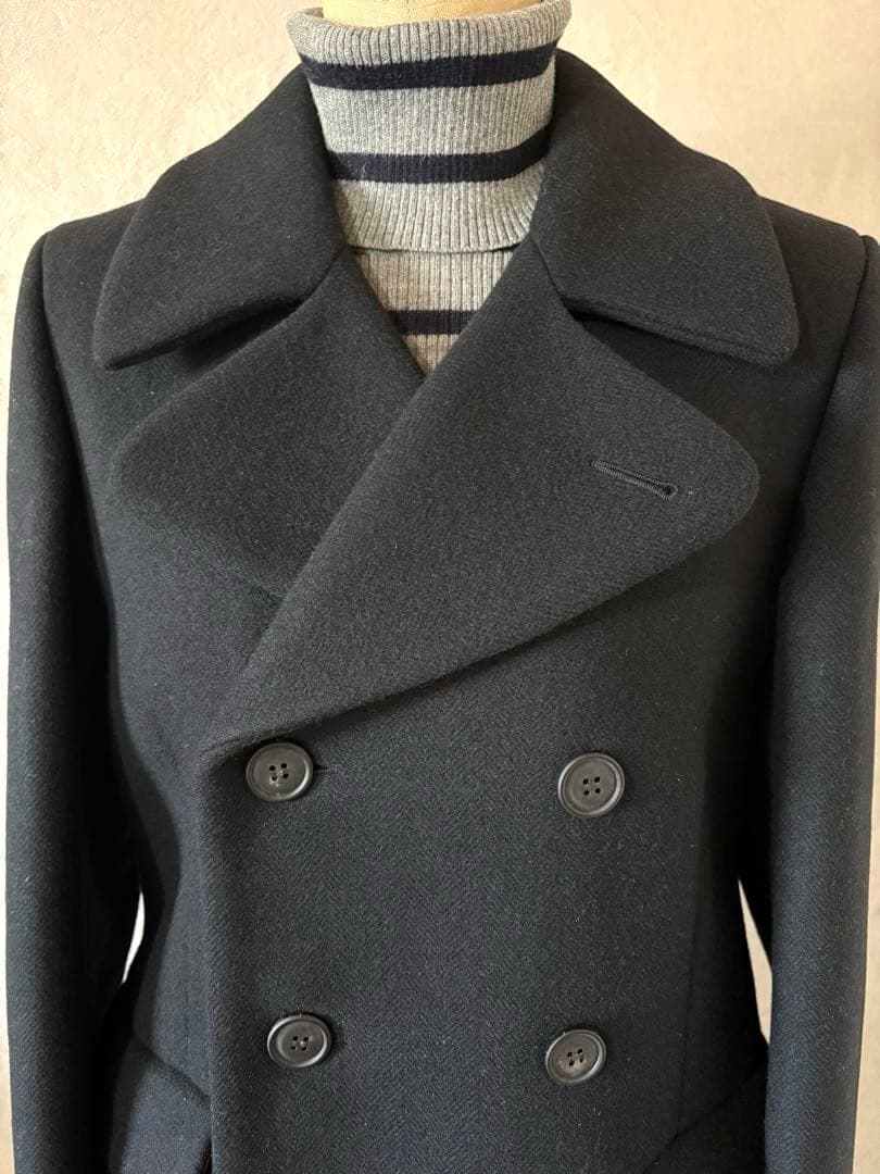 【新品・未使用】A.P.C. ★フランス製★黒 Pコート★カバー&ハンガ－付き