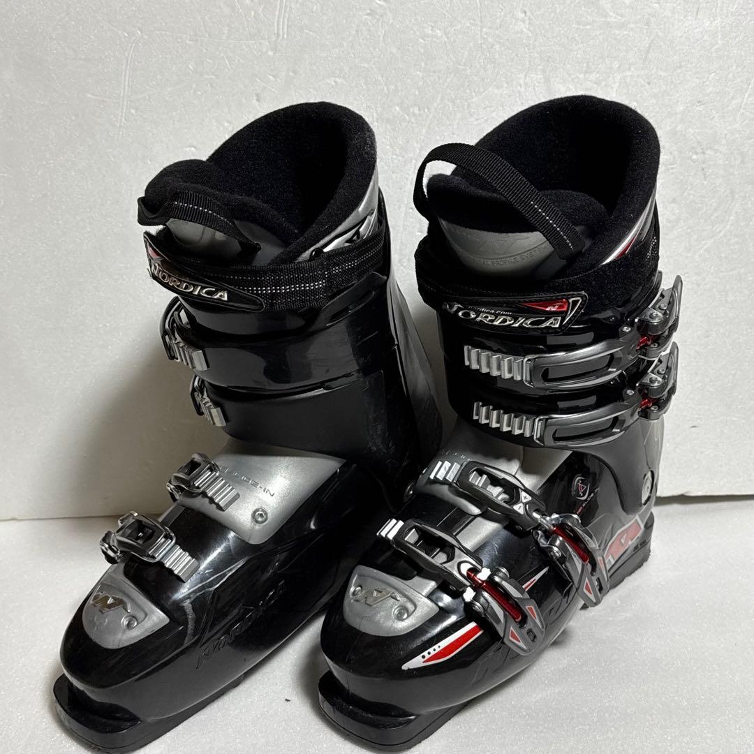 26cm-26.5cmNordica 男性用スキーブーツ 黒 初心者　格安特価