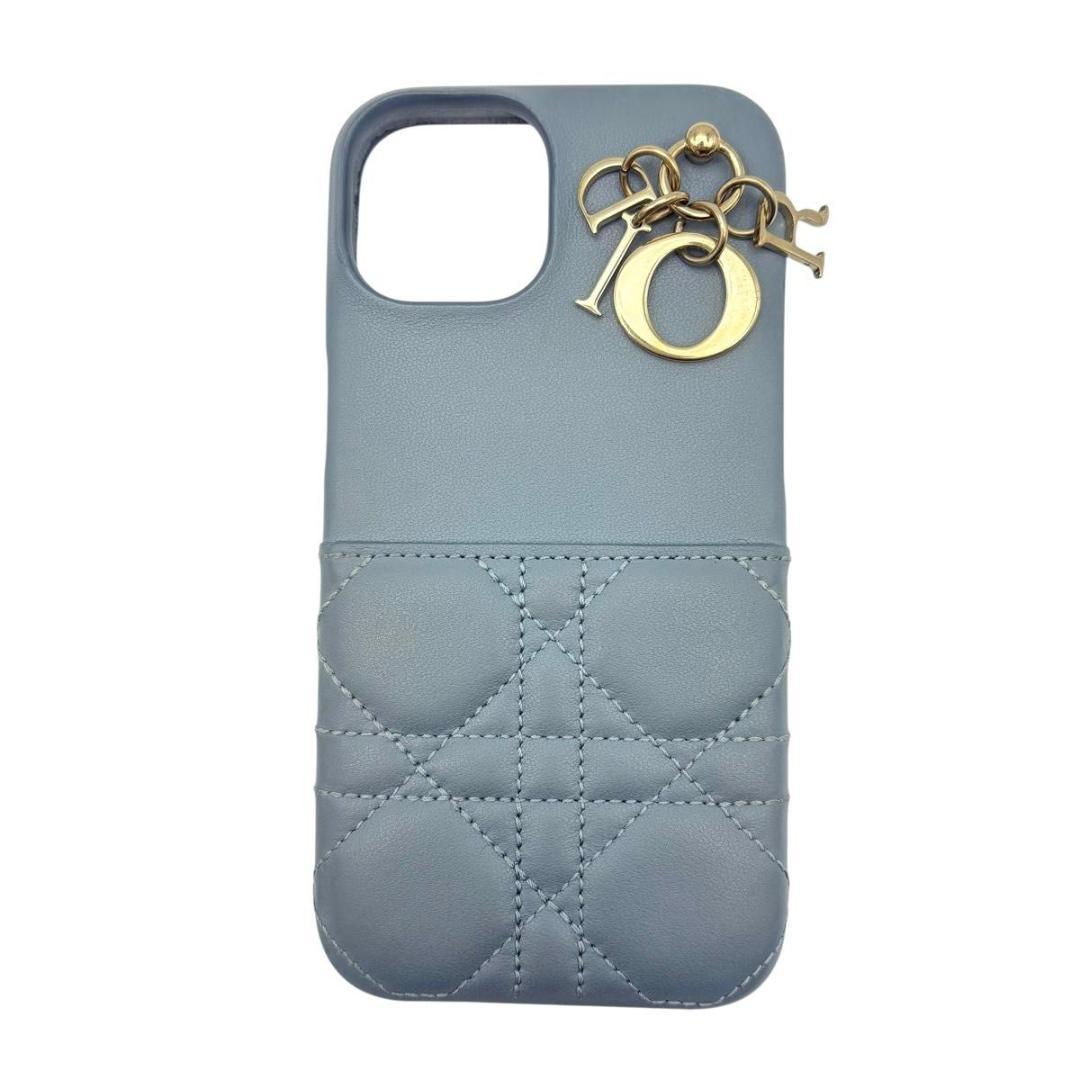 美品 Dior ディオール iPhoneケース 13pro カナージュ　グレー系