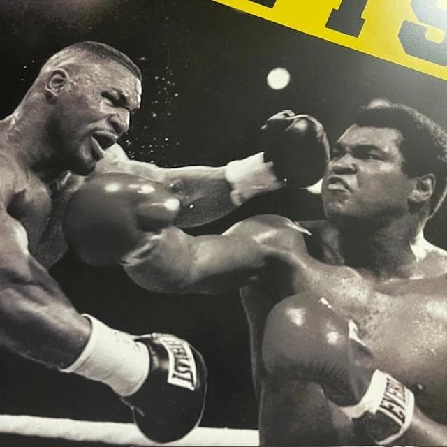 額装済/モハメドアリ Ali vsタイソン Tyson/アートポスター
