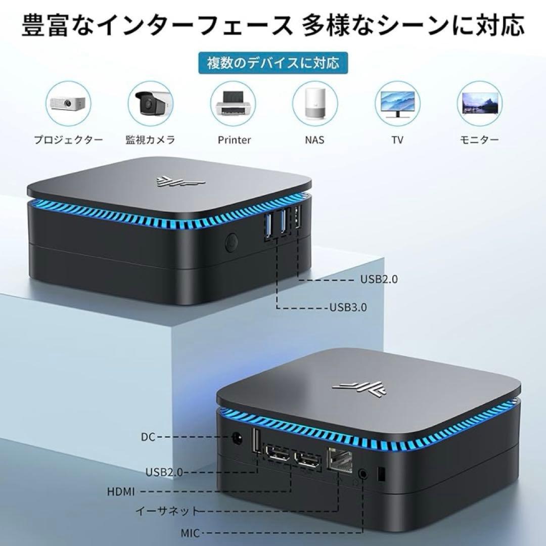 ミニpc 最新第12世代 n95 2023新版 最大3.4GHz 4C/4T